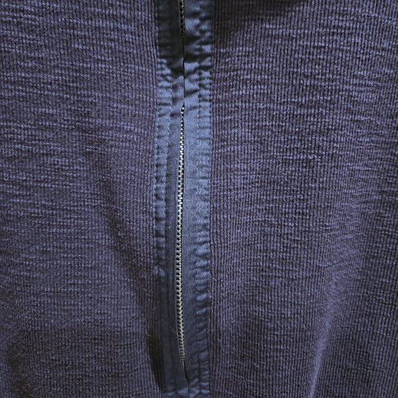 Merona Blue Ribbed Top/Jacket - XL - Picture 4 of 7